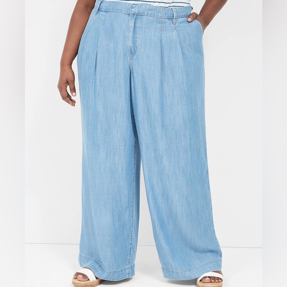 Lane Bryant Denim (Cotton) Wide Leg Jeans, Size 18 EUC - Picture 8 of 8